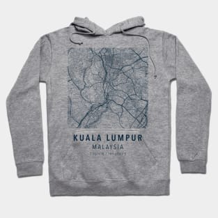 kuala lumpur simple map Hoodie